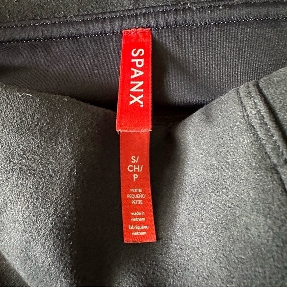 NWT Spanx Faux Suede Leggings Navy Blue - Picture 4 of 6